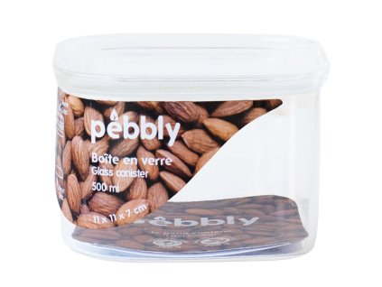 Pebbly -keittiön säilytyspurkki PKV-043 500 ml, lasi