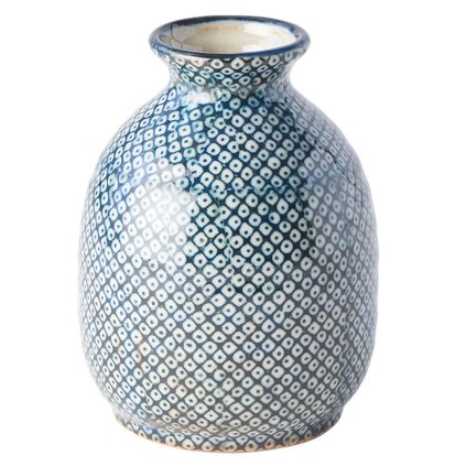 Sakepullo SHIBORI, sininen, keramiikka, MIJ