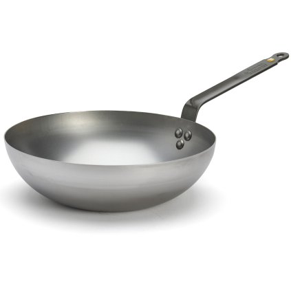 Wokkipannu MINERAL B 28 cm, hopeinen, teräs, de Buyer