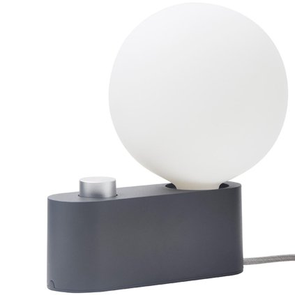 Yöpöytävalaisin ALUMINA 24 cm, harmaa, alumiini, Tala