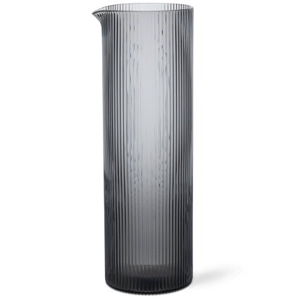 Vesikannu RIPPLE 1,1 l, harmaa, lasi, ferm LIVING