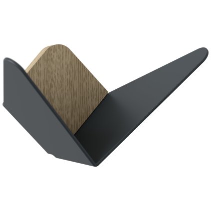 Vaatekoukku PERHOSET 23 cm, harmaa, teräs, kuva