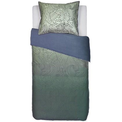 215319 jednoluzkove povleceni dodo pavone 140 x 200 cm zelena bavlneny saten moooi