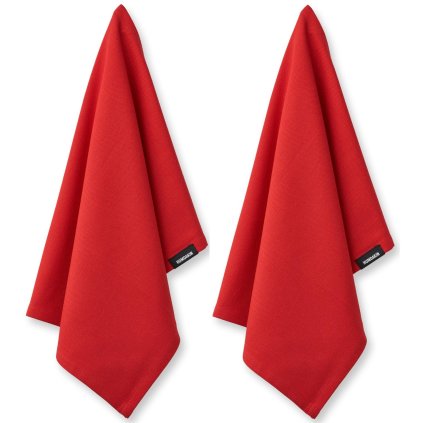 215561 uterka organic 45 x 70 cm sada 2 ks cervena bavlna humdakin