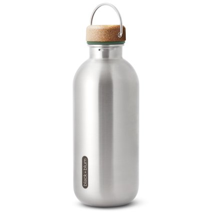 218453 lahev na vodu 600 ml olivova nerezova ocel black blum