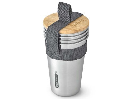 218465 hrnek outdoor 500 ml sada 4 ks stribrna nerezova ocel black blum