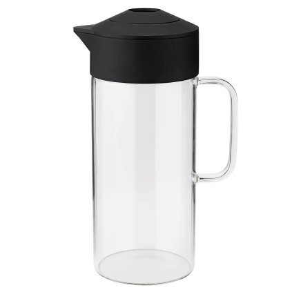 220802 servirovaci dzban pip 1 4 l cerna sklo rig tig