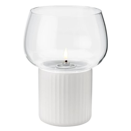 220514 olejova lampa hygge 16 cm bila kamenina sklo rig tig