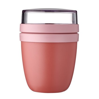 222365 obedovy box ellipse mini 300 120 ml syta mauve plast mepal
