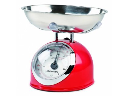 222855 mechanicka kuchynska vaha aska 22 cm cervena g3ferrari