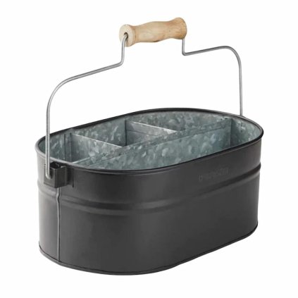 225672 drezovy organizer 30 x 20 cm matna cerna zinek humdakin