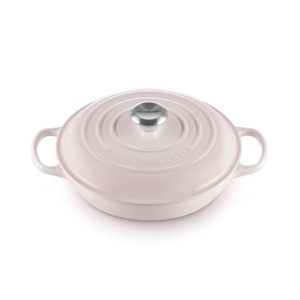 223455 kastrol signature 26 cm 2 2 l shell pink litina le creuset