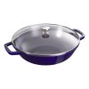 Staub-wokkipannu 30 cm, lasikansi, tummansininen