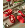 Alessi-lounaslaatikko FOOD A PORTER, 2 rasiaa, punainen