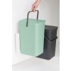 Brabantia -sisäänrakennettu jäteastia SORT & GO 2 x 16 l, harmaa/vihreä