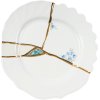 Seletti-jälkiruokalautanen KINTSUGI 3 21 cm, valkoinen