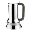 Alessi -liesitason espressokeitin 9090, 500 ml, ruskea kahva