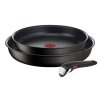 Tefal-pannusarja INGENIO UNLIMITED L7639032, 3 kpl sarja, musta, alumiini