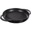 141059 litinova grilovaci panev kulata cerna o 30 cm staub