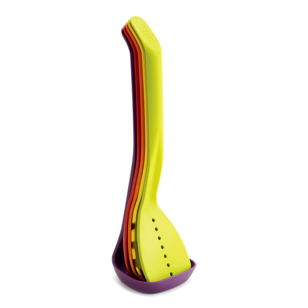 Set d'Ustensiles de cuisine NEST, 6 pièces, avec support, multicolore, Joseph Joseph