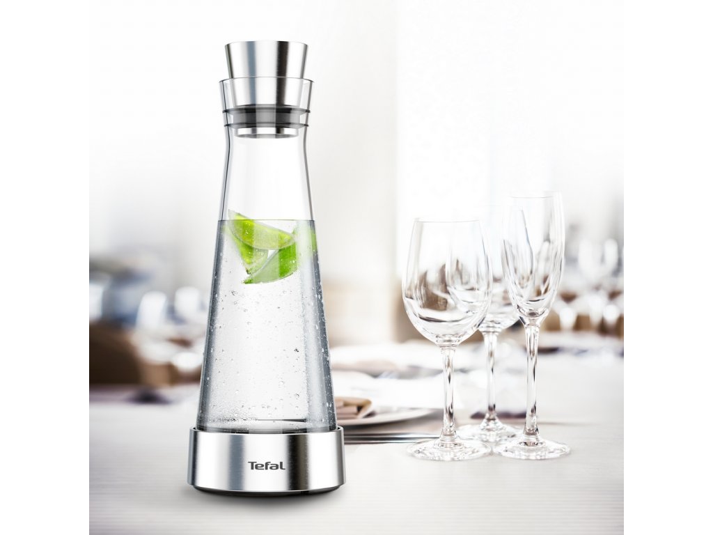 Carafe à eau FLOW SLIM 1 l, acier inoxydable, Tefal 