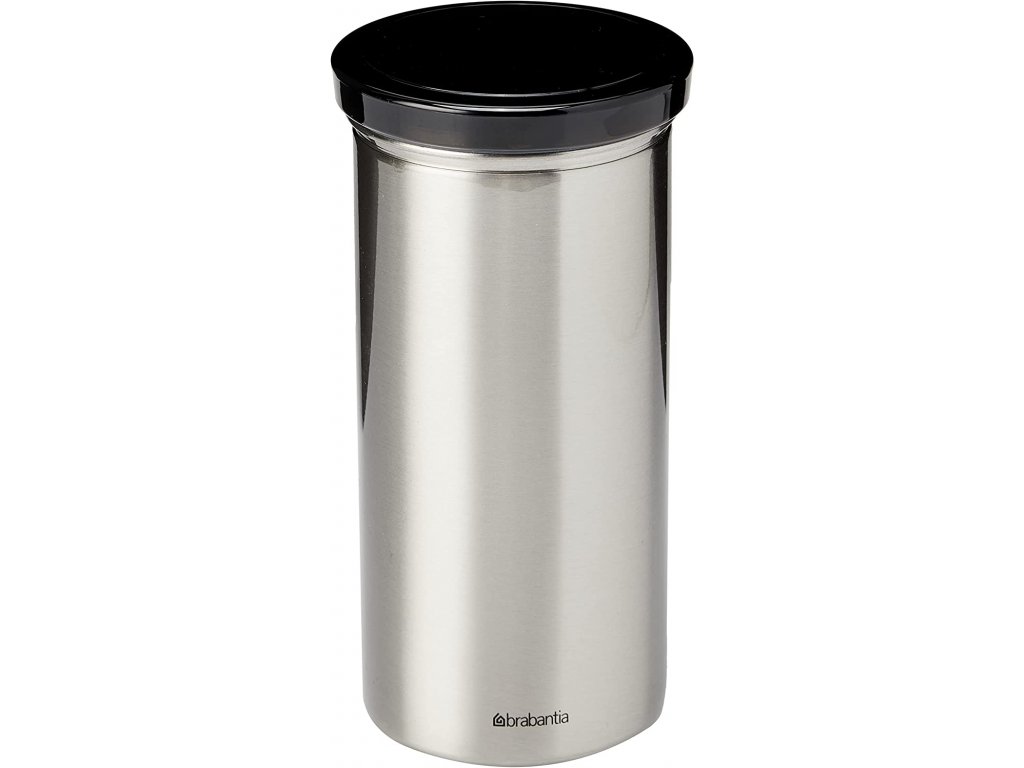 Boîte de rangement pour capsules de café SENSEO 1,4 l, pour 18 dosettes,  couvercle noir, Brabantia 