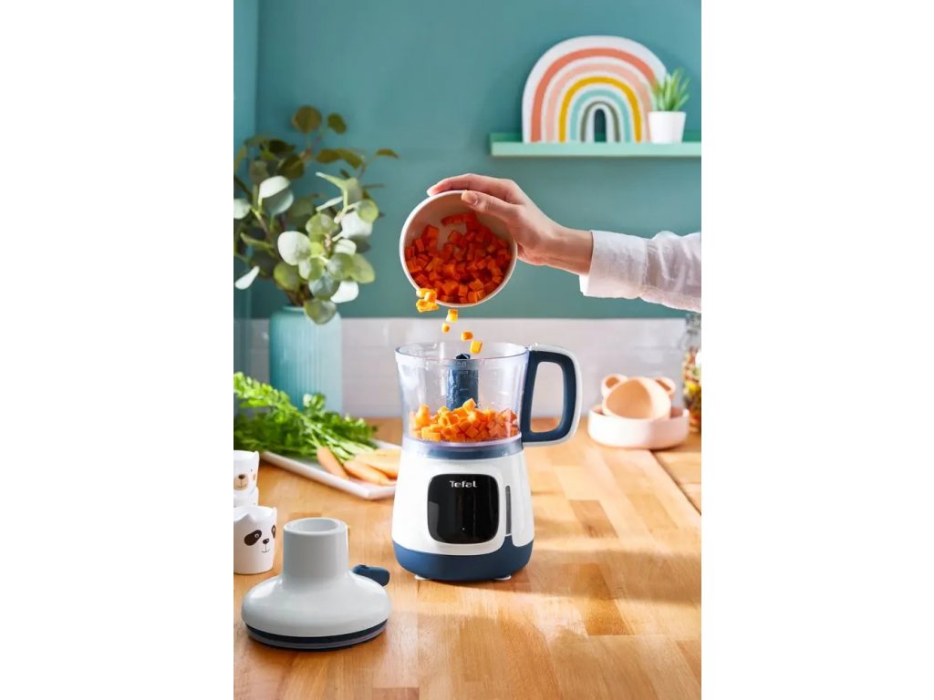 Mixeur bébé YUMMY GOURMET HB55W430 4 en 1, avec cuiseur vapeur, Tefal