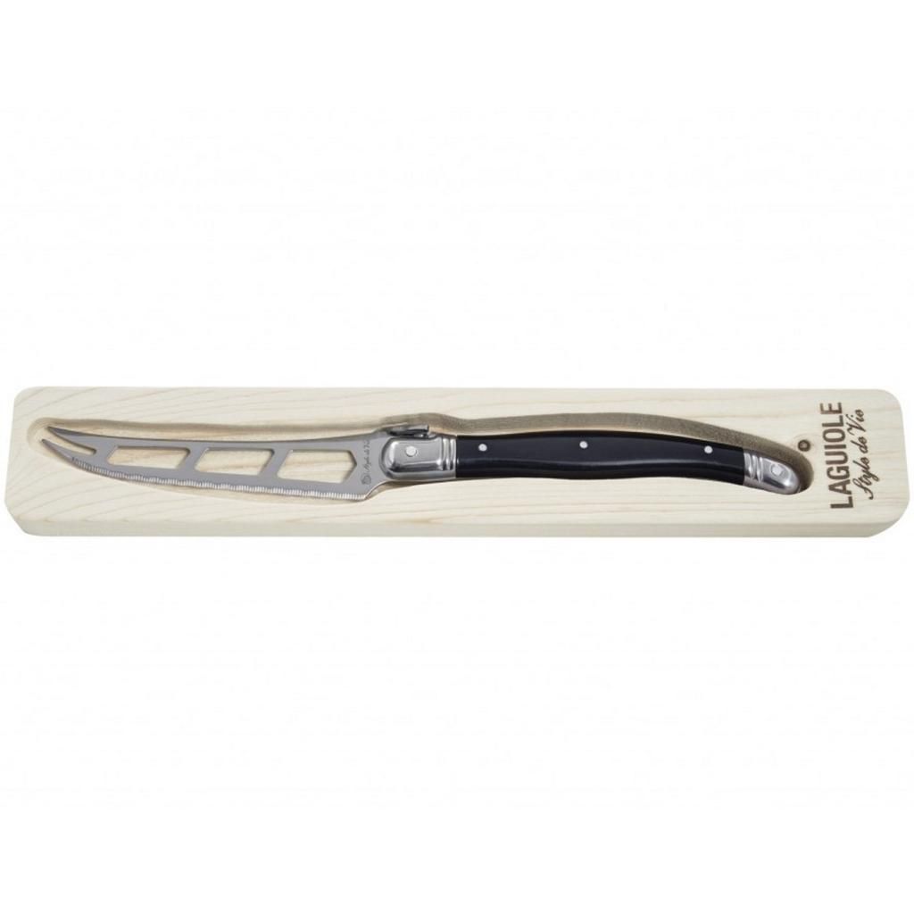 Couteau à fromage lame ajourée en inox 15cm Fischer Bargoin
