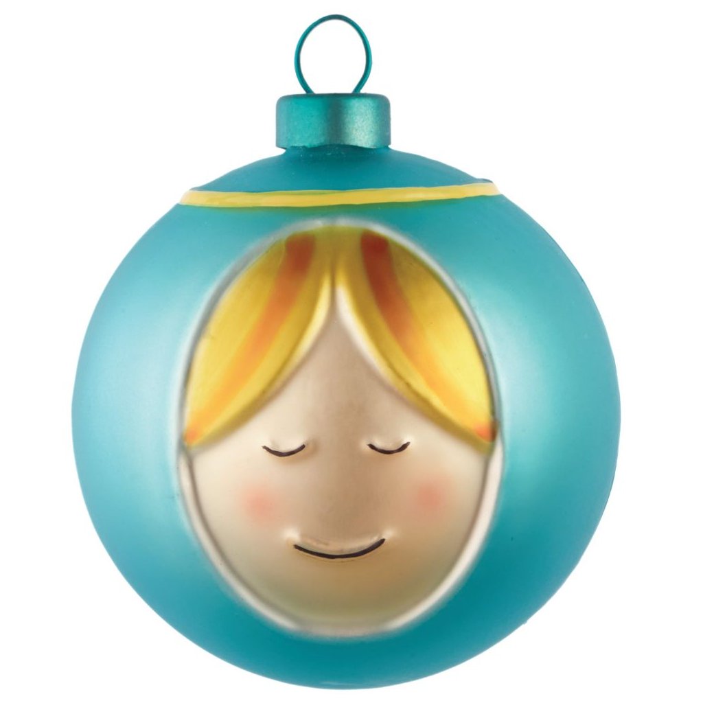 Boule de Noël MADONNA, bleu, Alessi Kulina.fr