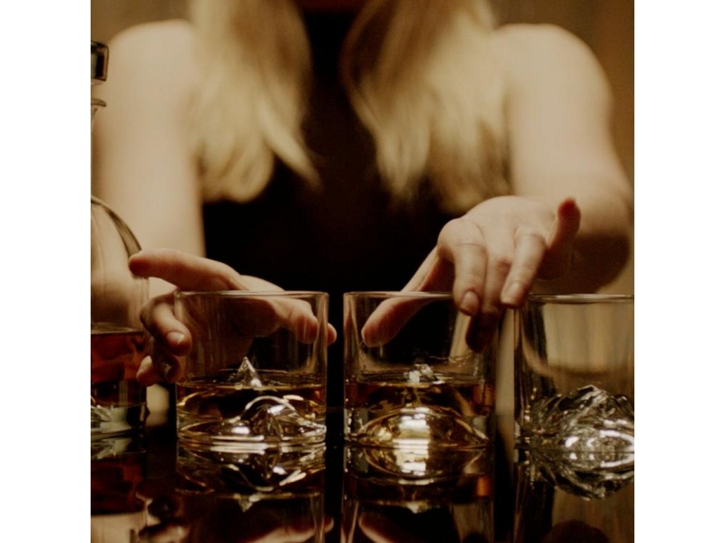 Verres à whisky THE PEAKS, carafe à whisky, sous-verres et plateau en set,  14 pcs, Liiton 