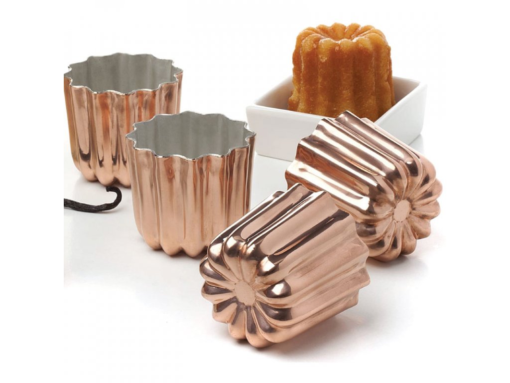 Moule Silicone 18 Cannelés - Pour Desserts (canelés, Pudding, Chocolat...) - 30x17 Cm
