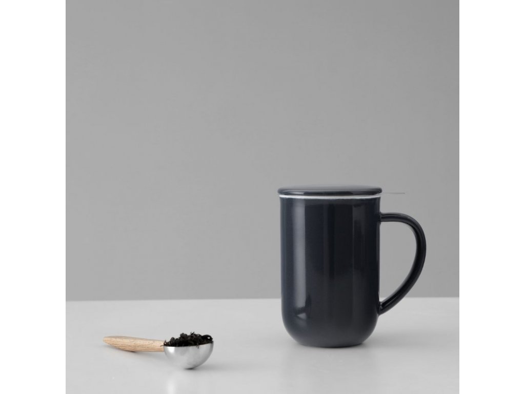 Mug avec infuseur à thé MINIMA 500 ml, avec couvercle, bleu