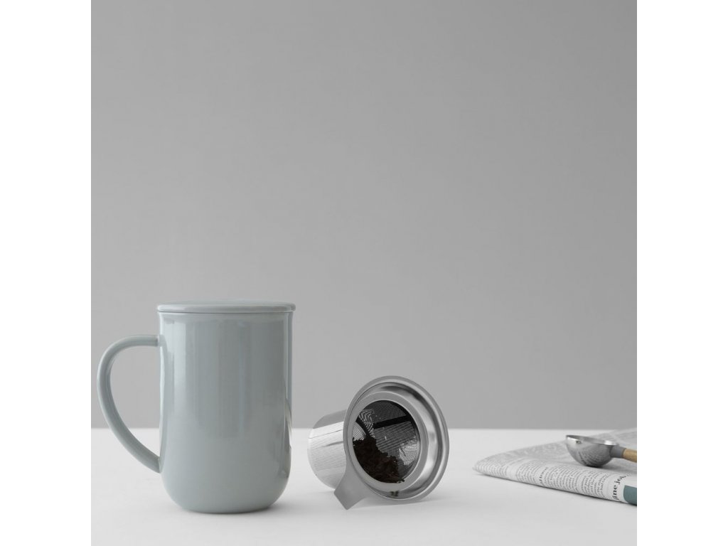 Mug avec infuseur à thé MINIMA 500 ml, bleu foncé, Viva