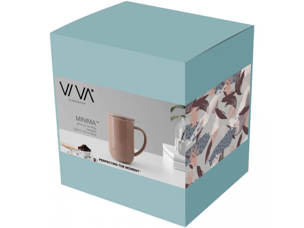 Mug avec infuseur VIVA Scandinavia et couvercle en bois.35cl