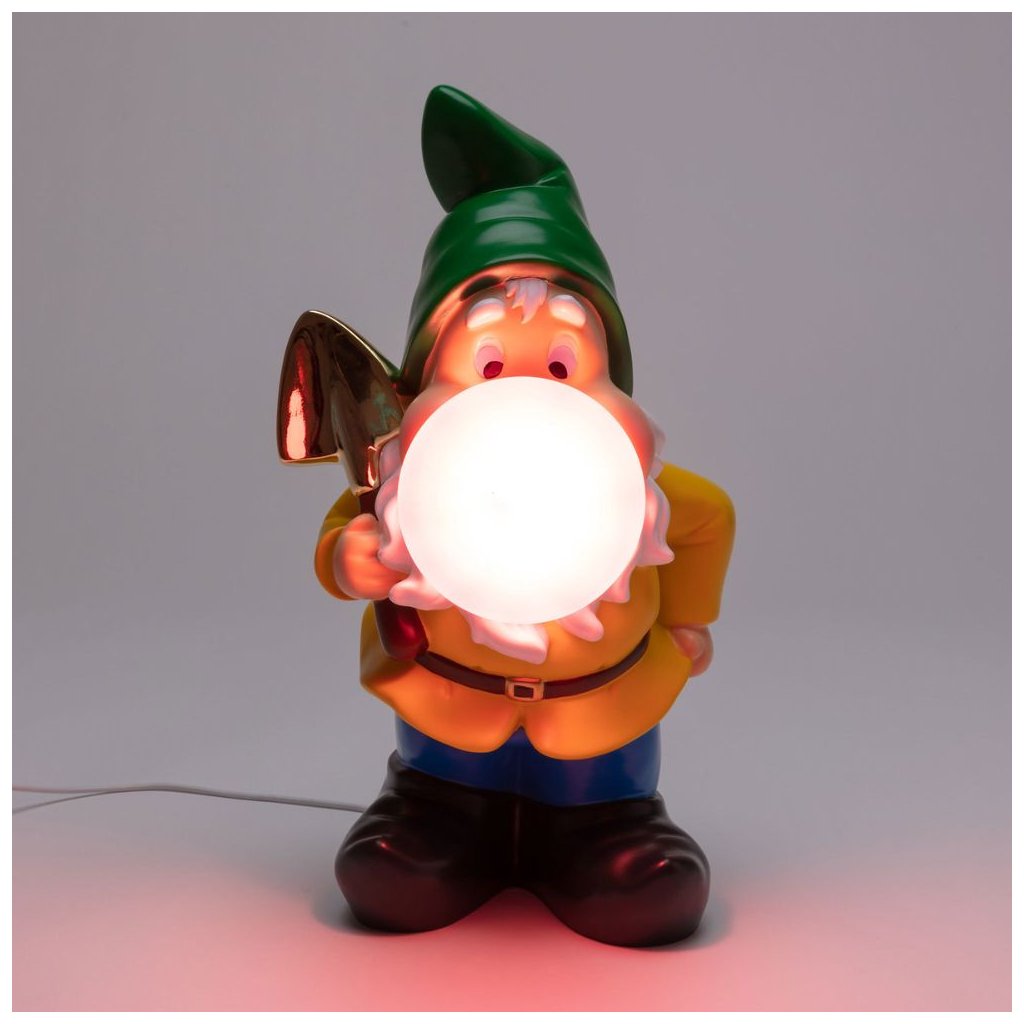 Lampe de bureau GUMMY WORKING 42 cm, multicolore, résine, Seletti
