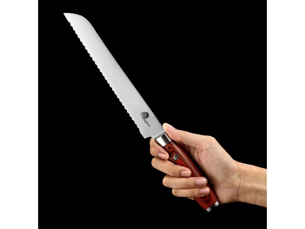 Couteau à pâtisserie GERMAN PAKKA WOOD 20 cm, marron, Dellinger 