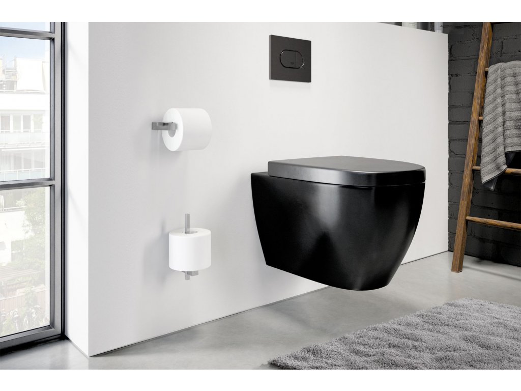 CARVO porte-rouleau de papier toilette, noir