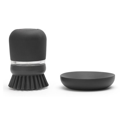 Brosse à vaisselle avec distributeur Brabantia grise