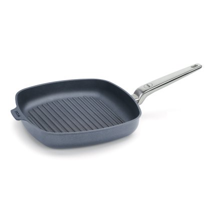 Grille en titane poêle 28 X 28 cm avec poignée en acier inoxydable Diamant Lite POUR WOLL