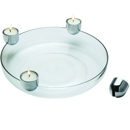 Illuminé bowl ARENA Philippi 30 cm d'argent