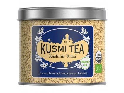 Thé noir KASHMIR TCHAI, boîte de thé en vrac de 100 g, Kusmi Tea