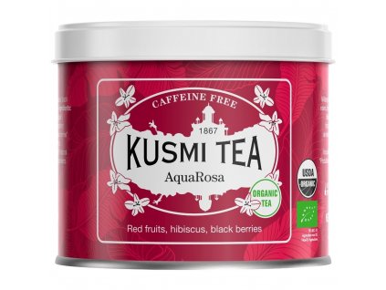 Thé aux fruits AQUA ROSA, boîte de thé en vrac de 100 g, Kusmi Tea