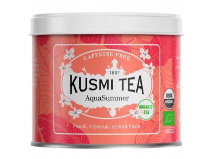 Thé aux fruits AQUA SUMMER, boîte de thé en vrac de 100 g, Kusmi Tea