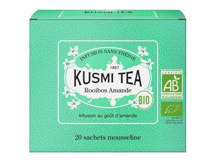 Thé Rooibos AMANDE, set de 20 pc sachets en mousseline, Kusmi Tea