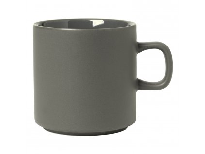 Mug à thé PILAR 250 ml, gris foncé, céramique, Blomus