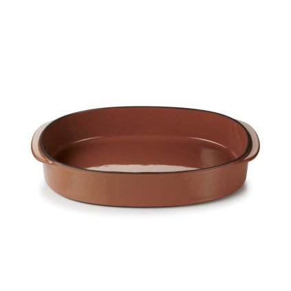 Plat de cuisson four CARACTERE 34 x 25 cm, cannelle, REVOL