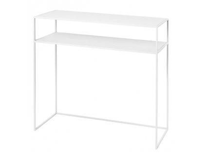 Table console FERA 85 cm, blanc, acier, Blomus