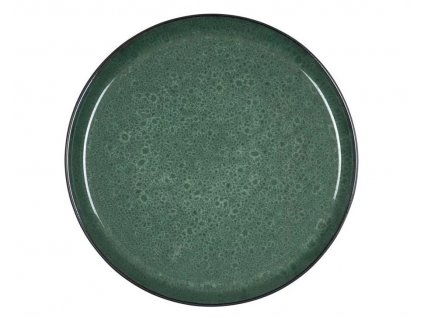 Assiette 27 cm, noir/vert, Bitz