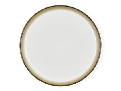 Assiette 27 cm, gris/crème, Bitz