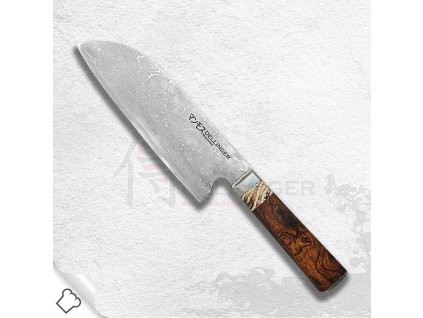 Couteau Santoku MANMOSU 18 cm, Dellinger
